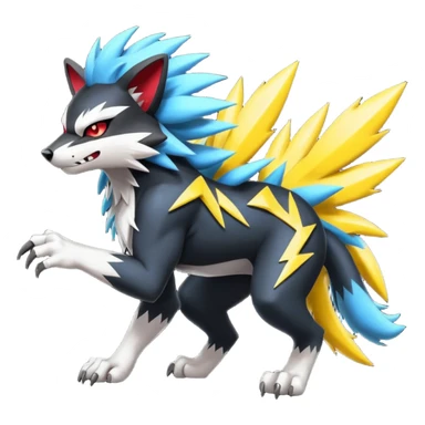 Obstagoon-Luxray-Zeraora-fusion  sticker