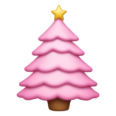 Baby pink Christmas tree  sticker