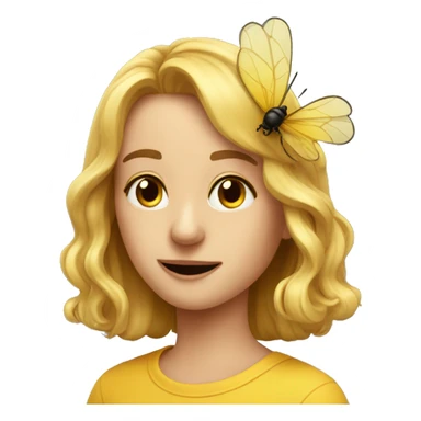 Eine Biene mit einer Schleife  sticker