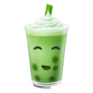 Iced matcha without whipping cream sticker