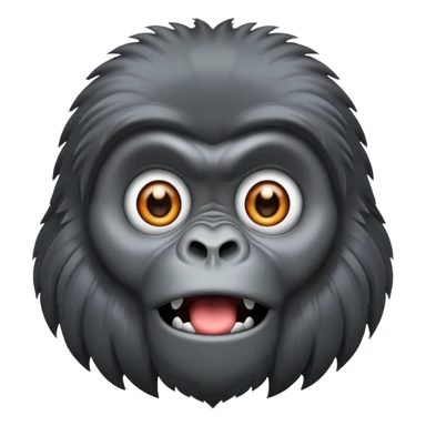 Gorilla that's shocked sticker
