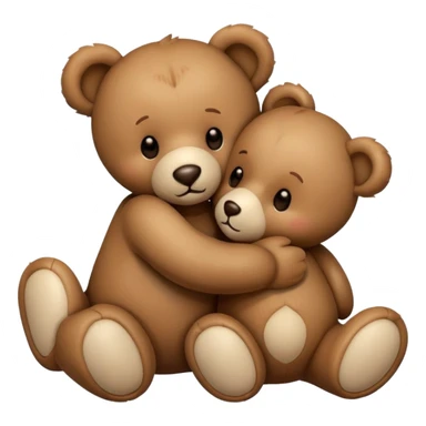 teddy bear kissing another teddy bear sticker
