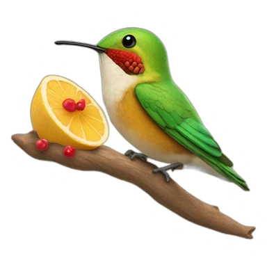 emoji de un colibrí con dulces sueños  sticker
