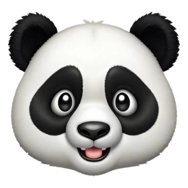 Cinematic Comical Panda Portrait Emoji, Head tilted dramatically with an exaggeratedly amused expression, featuring a striking black and white Fur with a quirky, playful expression and wide, expressive eyes filled with humorous disbelief, Simplified yet hilariously expressive features, highly detailed, glowing with a slightly sassy glow, high shine, dramatic yet playful, stylized with an air of cheeky charm, bright and endearing, soft glowing outline, capturing the essence of a spirited and over-the-top panda, so meme-worthy it feels like it could roll its eyes into internet fame instantly! sticker