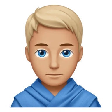 blue eyed desert man in cloth sticker