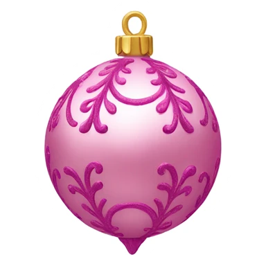 Pink ornament sticker