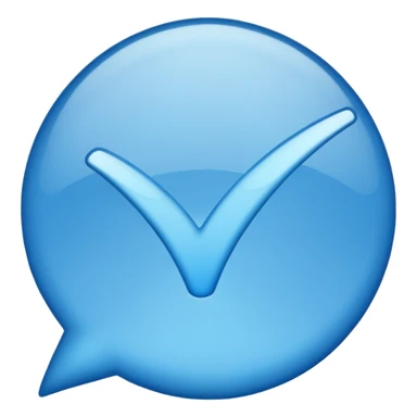 Make me an emoji thats look exactly like the TikTok verified emoji a blue tick sticker