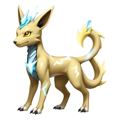 Manectric-Lucio-Cubone-Umbreon-Marowak-Draco-Fakémon-hybrid-creature (full body), 4 legs sticker