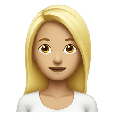 Blonde girl relaxing  sticker