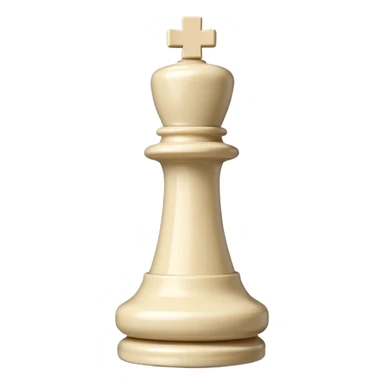 white rook chess piece, with a shadow sticker