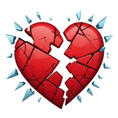 coeur brisé sticker