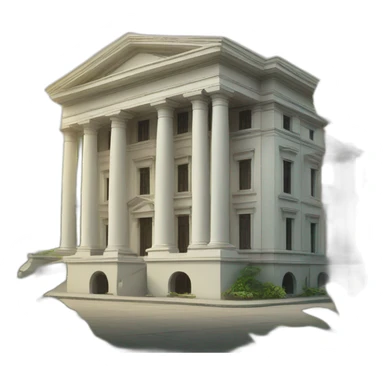 Neoclassical government building in the philippines sticker