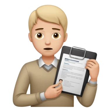 young man in despair applying for jobs with no successs - complete loss or absence of hope - holdng resume sticker