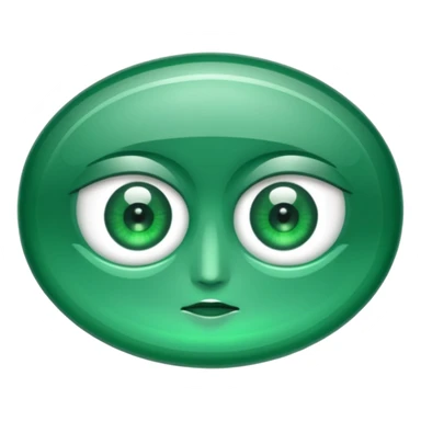 emerald stone with eyes  sticker