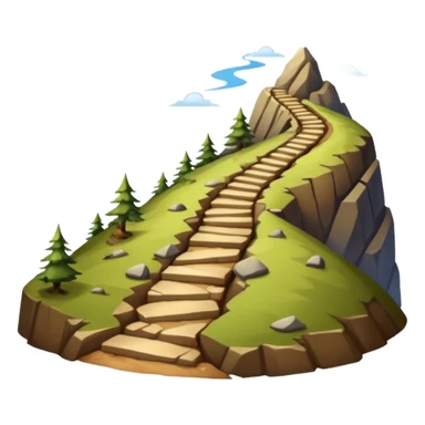 Switchback mountain trail sticker