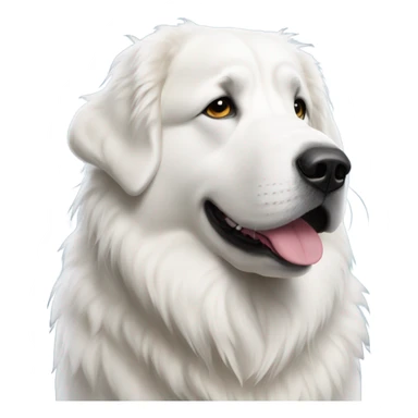 Great Pyrenees wearing snow boots sticker