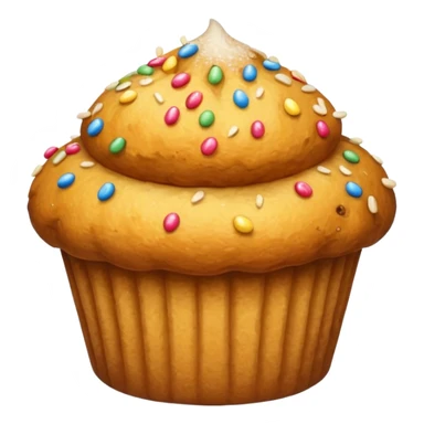 gold muffin sticker