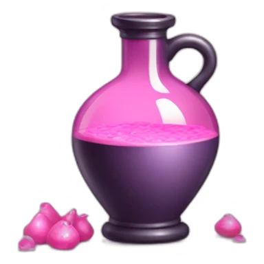 medieval potion filled with pink pale color sticker