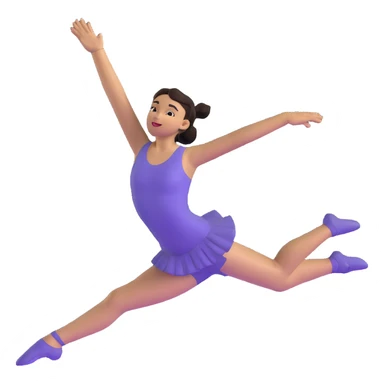 baller dancer leaping, arms wide, confident and cool sticker