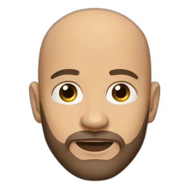 light-skinned-bearded-bald-browneyes-brownhair-buttoned-shirt sticker