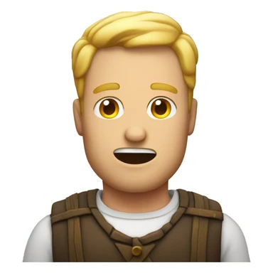 White guy drinking beer looking lame sticker