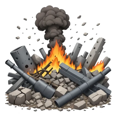 war and destruction sticker