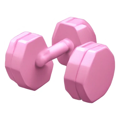 Two light pink dumbbells  sticker