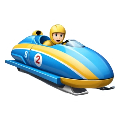 finish line race bobsleigh sticker