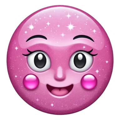 pink glitter sparkling shiny sticker