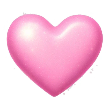 pink pastel heart sparkly sticker