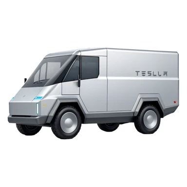 Tesla Cybertruck - Tesla (Model Year: 2022) (Iconic colour: Silver) sticker
