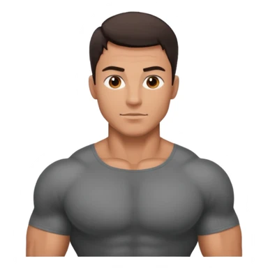 Sexy handsome muscular man sticker