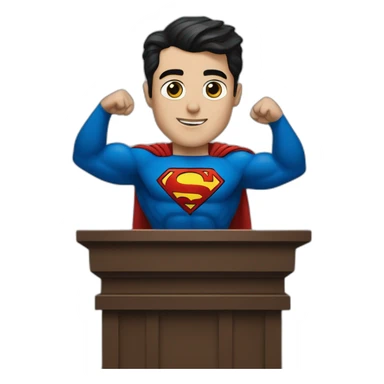superman-and-political-pulpit sticker