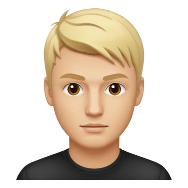 Nick Carter from Backstreet Boys with blonde hair sticker