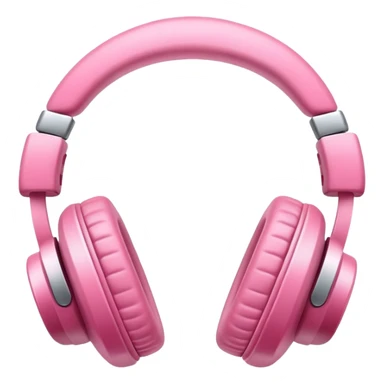 Unos audífonos rosa sticker