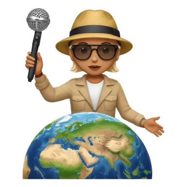 earth + reporter sticker