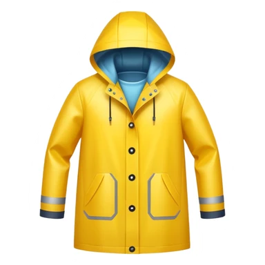 yellow raincoat, just rain coat, negative character. sticker