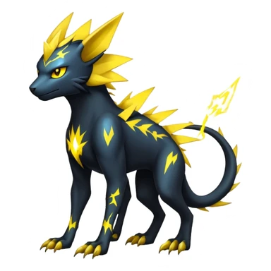 Manectric-Luxray-Draco-Fakémon-hybrid-creature (full body), 4 legs sticker