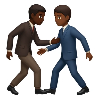 a situation in which someone pushes another person behind one's back sticker