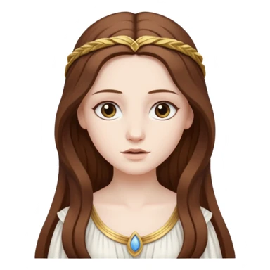 Metis The pre-Olympian goddess of wisdom, counsel, and deep thought. She was the first wife and advisor of Zeus and the mother of Athena, the later goddess of wisdom. Her name connoted "cunning intelligence," a quality highly valued in Greek heroes like Odysseus. 
 sticker