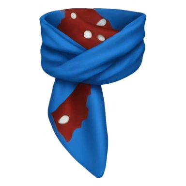 blue bloody bandanna  sticker