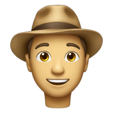 chat avec un chapeau sticker