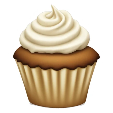 Vanilla cup cake with coco  sticker