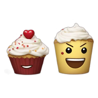 Happy cupcake with Ironman  sticker