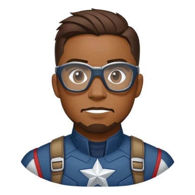 sam wilson with side-whiskers wear safety glasses from  from captain america: civil war sticker