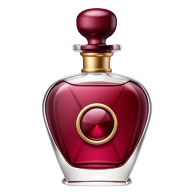 burgundy luxury perfume sticker