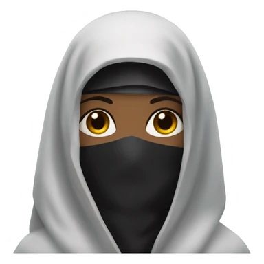 Widow mourning with a black veil on her face sticker
