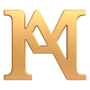 letters BLK with gold outline sticker