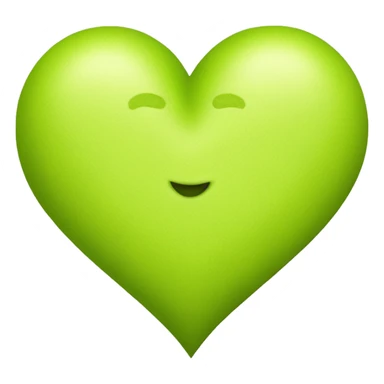 chartreuse heart sticker