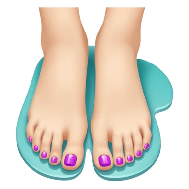 pedicure on pretty feet sticker
